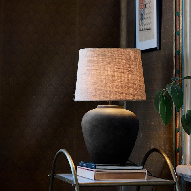 Czarna lampa stołowa Lilly PR Home